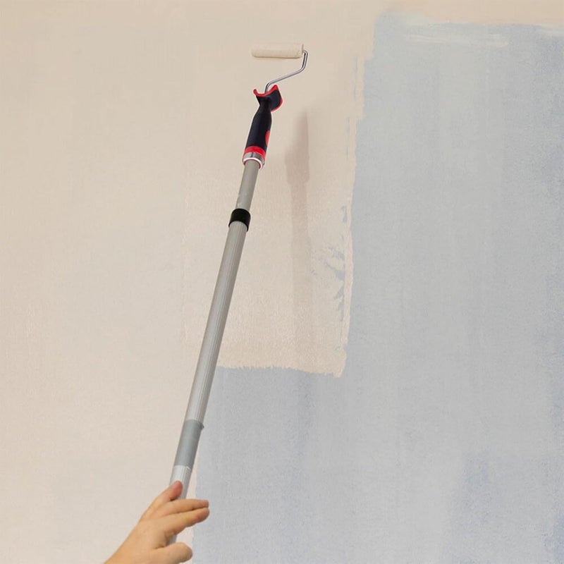 درافل أغطية بكرات طلاء صغيرة من دورافيل، طول 10 سم، مجموعة من 10 قطع - أبيض مع قلب أحمر - Image 5